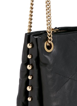 Detail View - Click To Enlarge - LANVIN - 'Sugar' mini metal pearl quilted leather trio bag