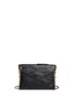 Back View - Click To Enlarge - LANVIN - 'Sugar' mini metal pearl quilted leather trio bag