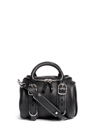 Main View - Click To Enlarge - ALEXANDER WANG - 'Rockie' buckle strap leather duffle bag