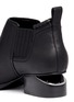 Detail View - Click To Enlarge - ALEXANDER WANG - Kori' cutout heel leather ankle boots