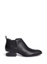 Main View - Click To Enlarge - ALEXANDER WANG - Kori' cutout heel leather ankle boots
