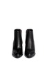 Front View - Click To Enlarge - ALEXANDER WANG - 'Gabi' cutout heel leather boots