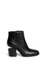 Main View - Click To Enlarge - ALEXANDER WANG - 'Gabi' cutout heel leather boots