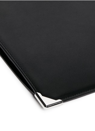 Detail View - Click To Enlarge - ALEXANDER WANG - 'Prisma' flat leather zip pouch