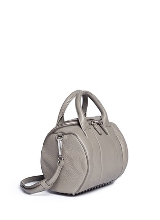 Front View - Click To Enlarge - ALEXANDER WANG - 'Rockie' pebbled leather duffle bag