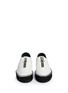 Front View - Click To Enlarge - ALEXANDER WANG - Devon' zip leather espadrille sneakers