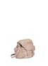 Front View - Click To Enlarge - ALEXANDER WANG - 'Mini Marti' washed lambskin leather three-way backpack