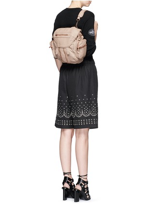 Figure View - Click To Enlarge - ALEXANDER WANG - 'Mini Marti' washed lambskin leather three-way backpack