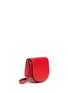 Front View - Click To Enlarge - ALEXANDER WANG - 'Lia' mini leather saddle sling bag