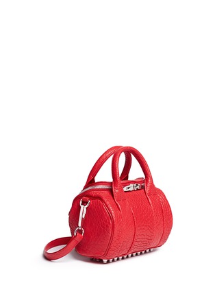 Front View - Click To Enlarge - ALEXANDER WANG - 'Mini Rockie' pebbled leather duffle bag
