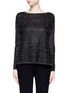 Main View - Click To Enlarge - ST. JOHN - Silk georgette back metallic knit top