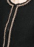 Detail View - Click To Enlarge - ST. JOHN - Bead trim cropped shimmer knit jacket
