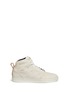 Main View - Click To Enlarge - VANS - 'Alomar' crackle leather mid top sneakers