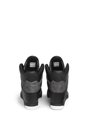 Back View - Click To Enlarge - ADIDAS - x Rita Ora 'Attitude Up' concealed wedge leather sneakers