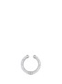 Main View - Click To Enlarge - LYNN BAN - 'Pavé Orbital Hoop' diamond silver single ear cuff