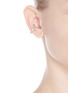 Figure View - Click To Enlarge - LYNN BAN - 'Channel Orbital Hoop' diamond silver single ear cuff