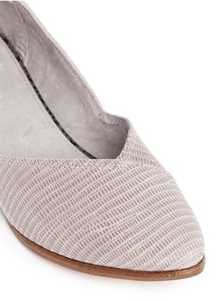 Detail View - Click To Enlarge -  - 'Jutti' embossed print suede flats