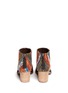 Back View - Click To Enlarge - 90294 - 'Leila' textile suede combo ankle boots