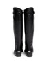 Back View - Click To Enlarge - JIMMY CHOO - 'Hysan' buckle leather knee high boots
