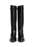 Figure View - Click To Enlarge - JIMMY CHOO - 'Hysan' buckle leather knee high boots