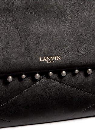 Detail View - Click To Enlarge - LANVIN - 'Sugar' medium metal pearl quilted leather flap bag