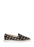 Main View - Click To Enlarge - NICHOLAS KIRKWOOD - 'Alona' houndstooth embroidery microsole loafers