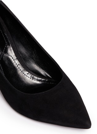 Detail View - Click To Enlarge - NICHOLAS KIRKWOOD - 'Maeva' pearl heel suede pumps