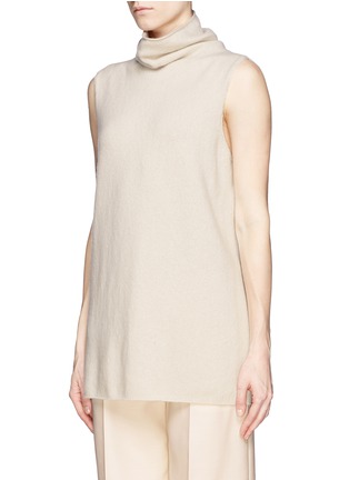Front View - Click To Enlarge - THE ROW - 'Leona' funnel neck wool-cashmere knit top