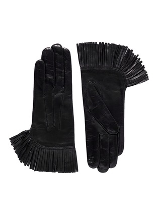 Main View - Click To Enlarge - MAISON FABRE - 'Cowboy' fringe lamb leather gloves
