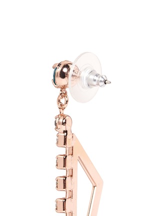 Back View - Click To Enlarge - JOOMI LIM - Crystal triangle drop earrings