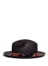 Figure View - Click To Enlarge - SENSI STUDIO - Beaded straw panama hat