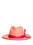 Main View - Click To Enlarge - SENSI STUDIO - Twist band crochet panama hat