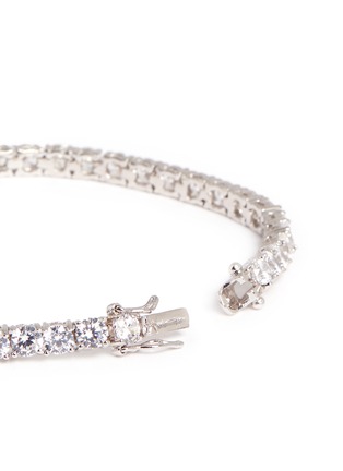 Detail View - Click To Enlarge - CZ BY KENNETH JAY LANE - Round cut cubic zirconia classic bracelet