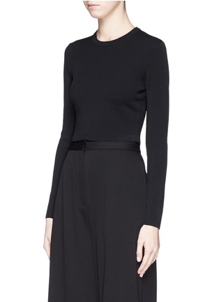 Front View - Click To Enlarge - PROENZA SCHOULER - Rib knit cropped top