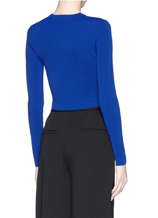 Back View - Click To Enlarge - PROENZA SCHOULER - Rib knit cropped top