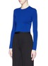 Front View - Click To Enlarge - PROENZA SCHOULER - Rib knit cropped top