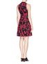 Back View - Click To Enlarge - PROENZA SCHOULER - Camouflage print foldover dress