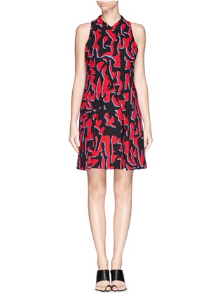 Main View - Click To Enlarge - PROENZA SCHOULER - Camouflage print foldover dress