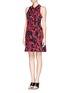 Figure View - Click To Enlarge - PROENZA SCHOULER - Camouflage print foldover dress