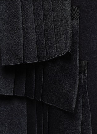 Detail View - Click To Enlarge - NEIL BARRETT - Pleat front bonded jersey trapeze skirt