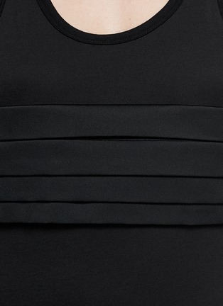 Detail View - Click To Enlarge - NEIL BARRETT - Pleat band jersey tank top
