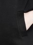 Detail View - Click To Enlarge - NEIL BARRETT - Pleat hem bonded jersey long zip hoodie