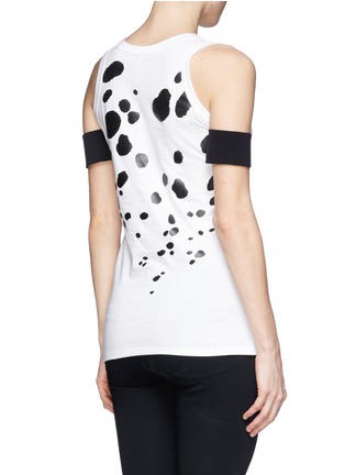 Back View - Click To Enlarge - NEIL BARRETT - Arm band leopard print tank top