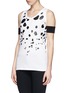 Front View - Click To Enlarge - NEIL BARRETT - Arm band leopard print tank top