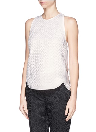 Front View - Click To Enlarge - 3.1 PHILLIP LIM - Quilted snakeskin effect top
