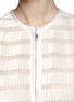 Detail View - Click To Enlarge - 3.1 PHILLIP LIM - Sheer stripe pleat dress