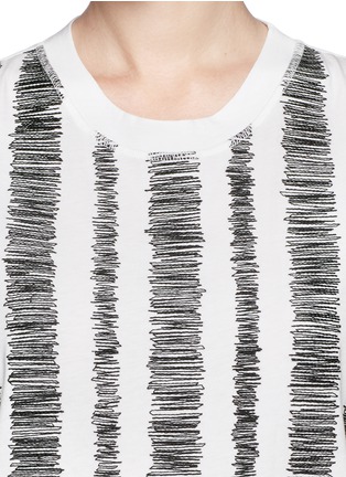 Detail View - Click To Enlarge - 3.1 PHILLIP LIM - Silk chiffon sleeve sketch stripe top