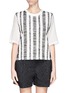 Main View - Click To Enlarge - 3.1 PHILLIP LIM - Silk chiffon sleeve sketch stripe top