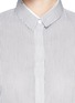 Detail View - Click To Enlarge - 3.1 PHILLIP LIM - Silk trim pinstripe poplin shirt