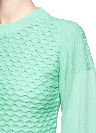 Detail View - Click To Enlarge - 3.1 PHILLIP LIM - Chunky wavy stripe sweater